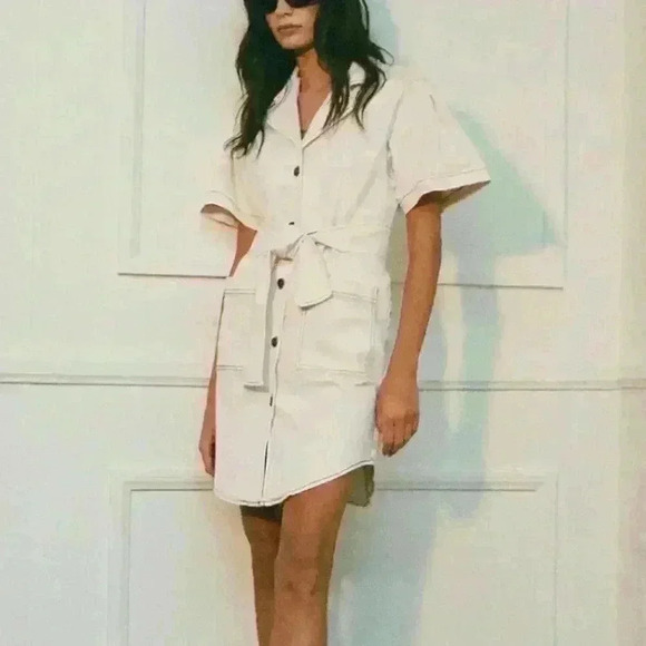 NWT RG Kane ROCKY DRESS Off white Sz L MSRP $320 still on their website! - Picture 2 of 6